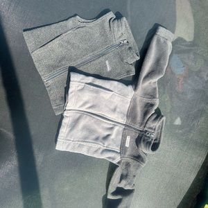 Columbia 2T bundle fleece vest and jacket